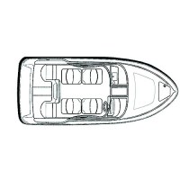 Carver 79002 Flex-Fit Pro™Poly-Flex Ii Fish & Ski Boats I/0 Or O/B, Slate Gray - 79002 - 500-79002F1